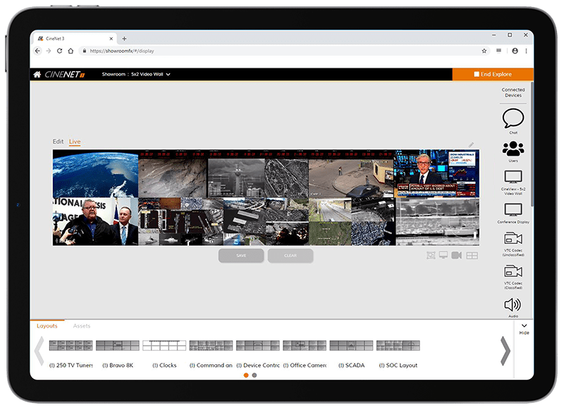 CineNet Video Wall Management Software Platform